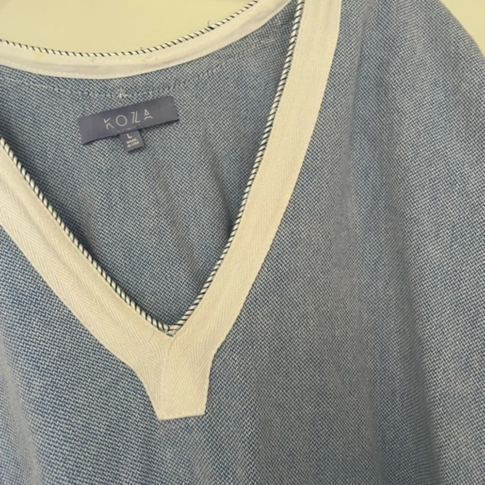 KOZA Melissa Textured Cotton Caftan Tunic Size Large - Picture 11 of 14